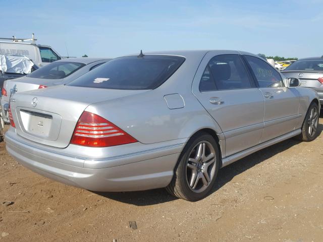 WDBNG75J16A471720 - 2006 MERCEDES-BENZ S 500 SILVER photo 4