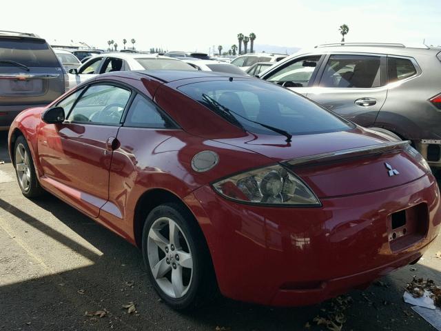 4A3AK24F97E019116 - 2007 MITSUBISHI ECLIPSE GS RED photo 3