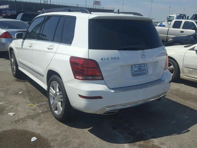 WDCGG5HB3DG143416 - 2013 MERCEDES-BENZ GLK 350 WHITE photo 3