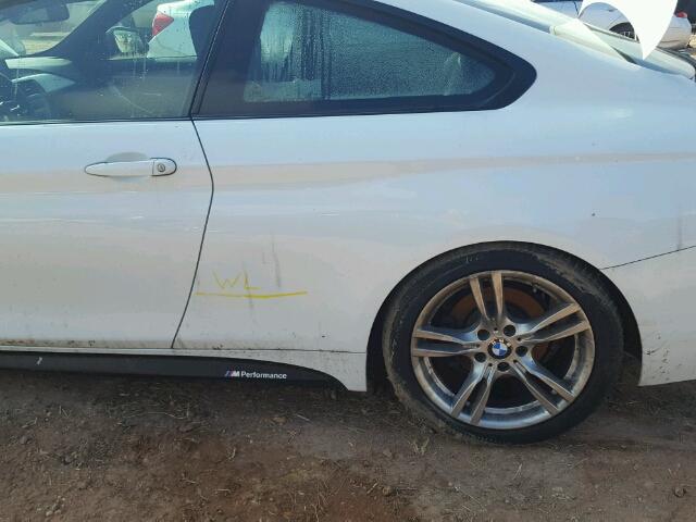 WBA3N3C56FK234712 - 2015 BMW 428 I WHITE photo 9