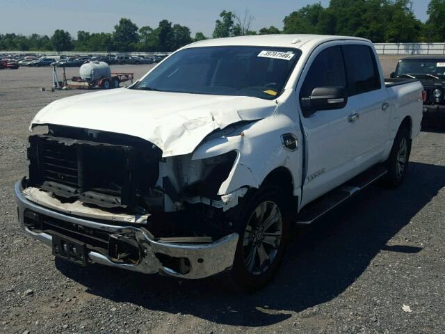 1N6AA1E55HN559079 - 2017 NISSAN TITAN SV WHITE photo 2