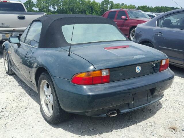 4USCH732XVLB77492 - 1997 BMW Z3 1.9 GREEN photo 3