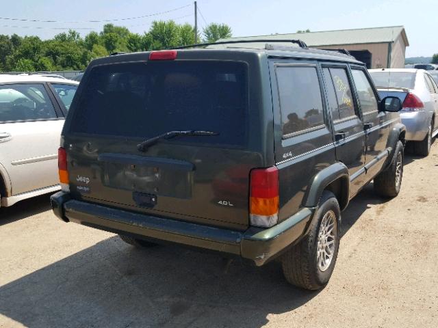 1J4FJ78S5VL519339 - 1997 JEEP CHEROKEE C GREEN photo 4