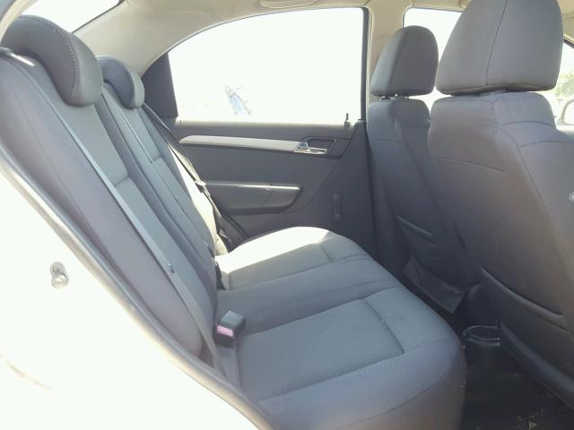 KL1TD56E79B631029 - 2009 CHEVROLET AVEO LS WHITE photo 6