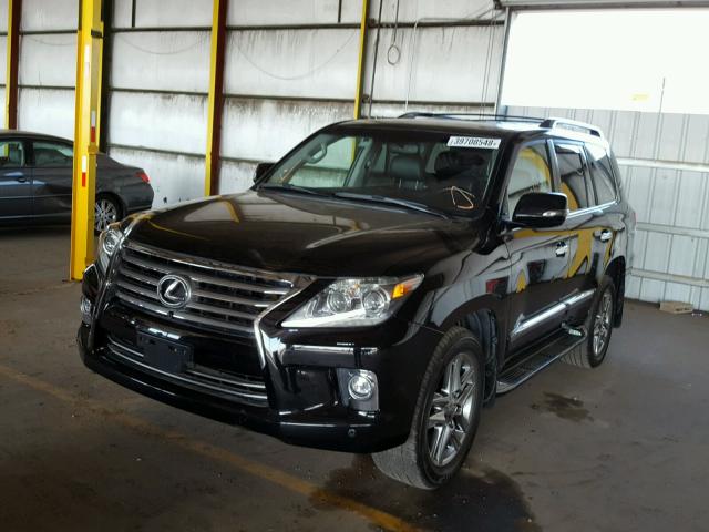 JTJHY7AX7E4162074 - 2014 LEXUS LX 570 BLACK photo 2