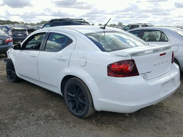 1C3CDZAG9EN181017 - 2014 DODGE AVENGER WHITE photo 3