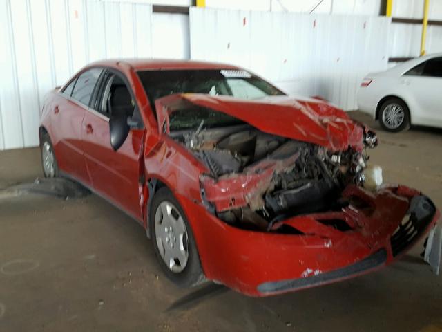 1G2ZF55B264226818 - 2006 PONTIAC G6 SE RED photo 1