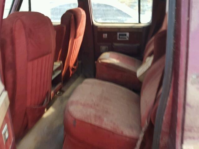 1GNER16K4KF153482 - 1989 CHEVROLET SUBURBAN MAROON photo 6