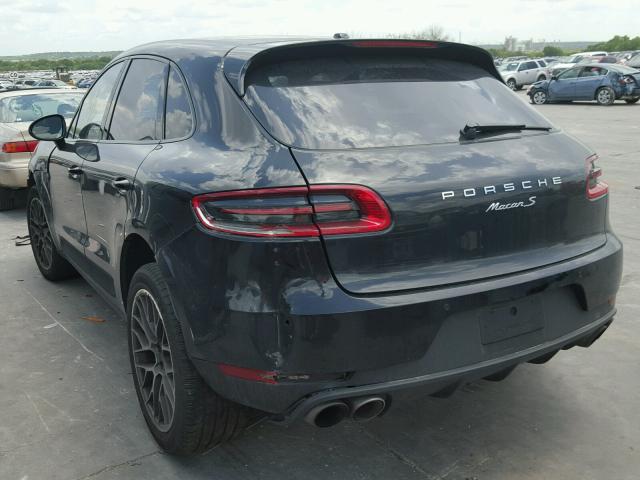 WP1AB2A58FLB69127 - 2015 PORSCHE MACAN S BLACK photo 3