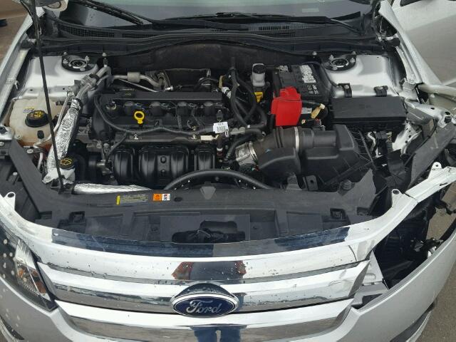 3FAHP0HA8CR285231 - 2012 FORD FUSION SE SILVER photo 7