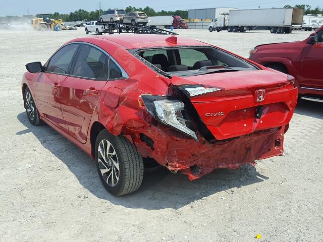 2HGFC2F71HH518824 - 2017 HONDA CIVIC EX RED photo 3