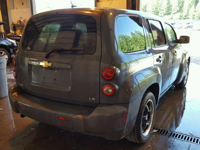 3GNCA13D88S721340 - 2008 CHEVROLET HHR LS GRAY photo 4