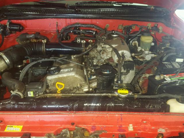 4TAPM62N8TZ145913 - 1996 TOYOTA TACOMA RED photo 7