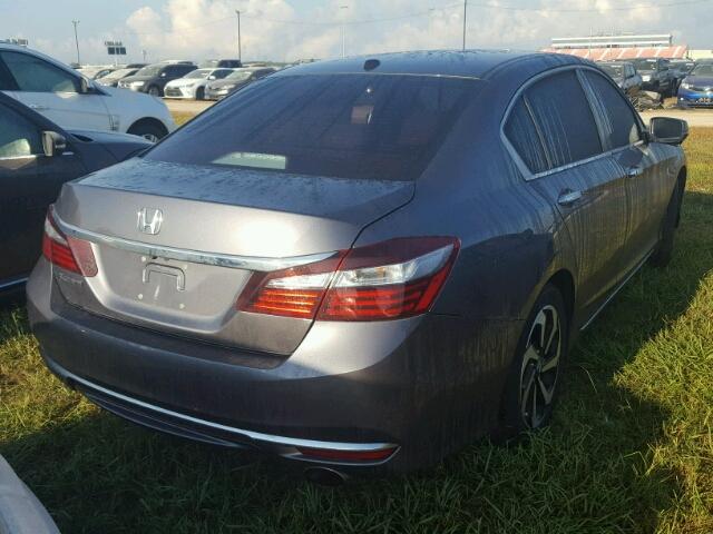 1HGCR2F86GA062262 - 2016 HONDA ACCORD EXL GRAY photo 4