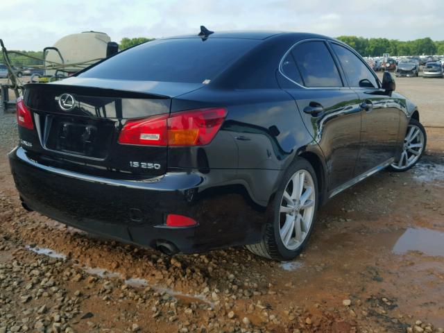 JTHBK262475047552 - 2007 LEXUS IS 250 BLACK photo 4