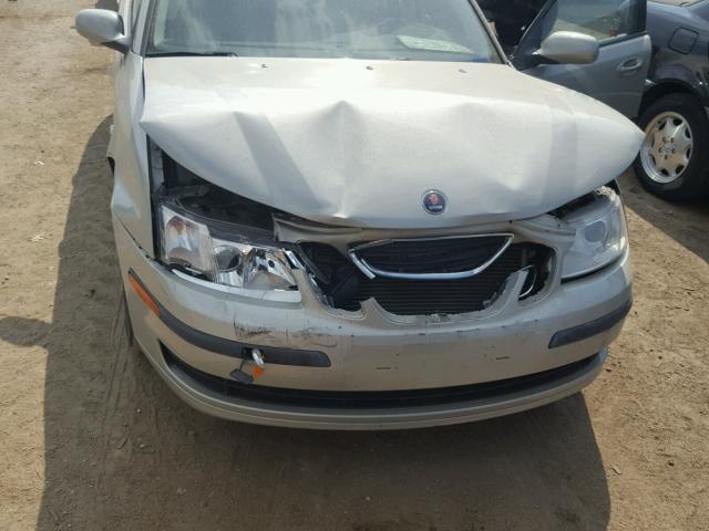 YS3FD49Y371005835 - 2007 SAAB 9-3 2.0T BEIGE photo 7