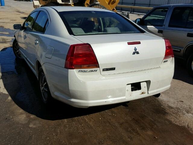 4A3AB36F95E022985 - 2005 MITSUBISHI GALANT ES WHITE photo 3