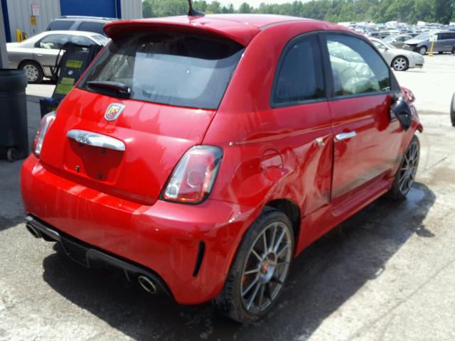 3C3CFFFH8HT580273 - 2017 FIAT 500 ABARTH RED photo 4