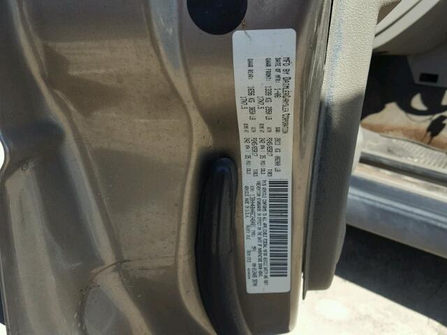 1J8HH48N46C248481 - 2006 JEEP COMMANDER GOLD photo 10