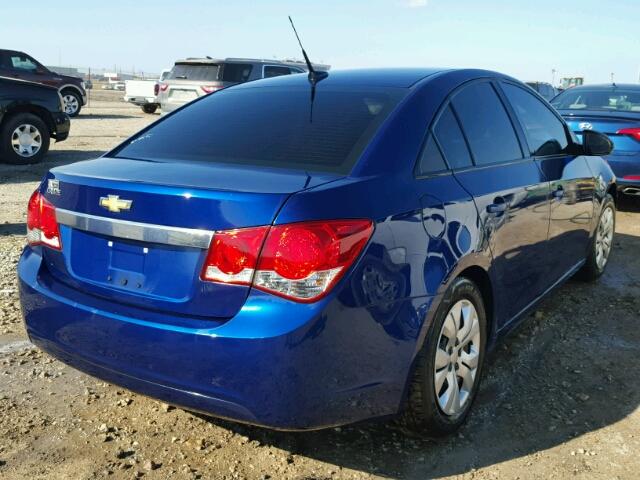 1G1PA5SH9D7255294 - 2013 CHEVROLET CRUZE BLUE photo 4