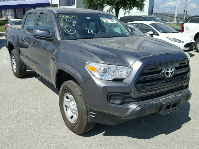 5TFAX5GN4HX086043 - 2017 TOYOTA TACOMA DOU GRAY photo 1