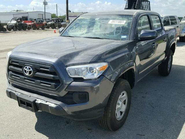 5TFAX5GN4HX086043 - 2017 TOYOTA TACOMA DOU GRAY photo 2