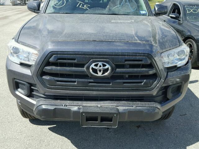 5TFAX5GN4HX086043 - 2017 TOYOTA TACOMA DOU GRAY photo 9