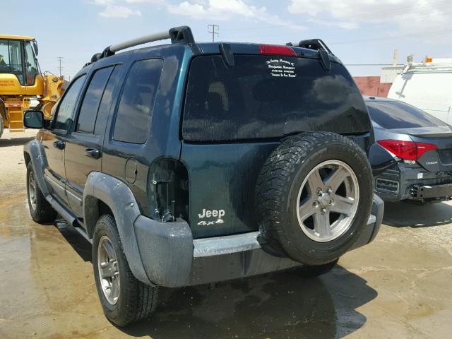 1J4GL38K95W682713 - 2005 JEEP LIBERTY RE GREEN photo 3