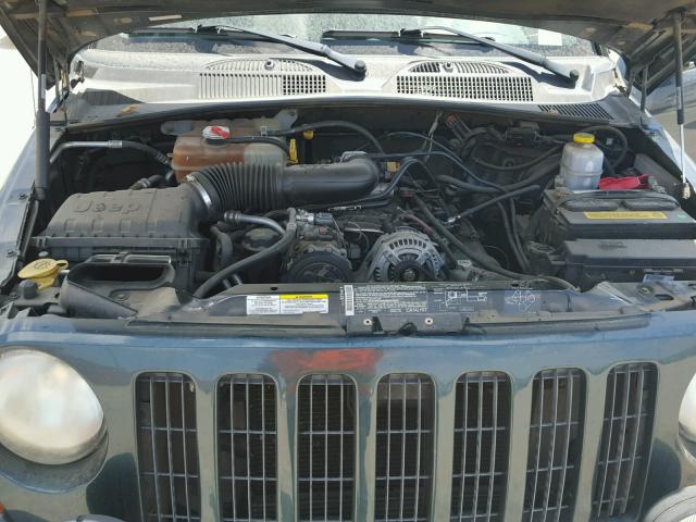 1J4GL38K95W682713 - 2005 JEEP LIBERTY RE GREEN photo 7