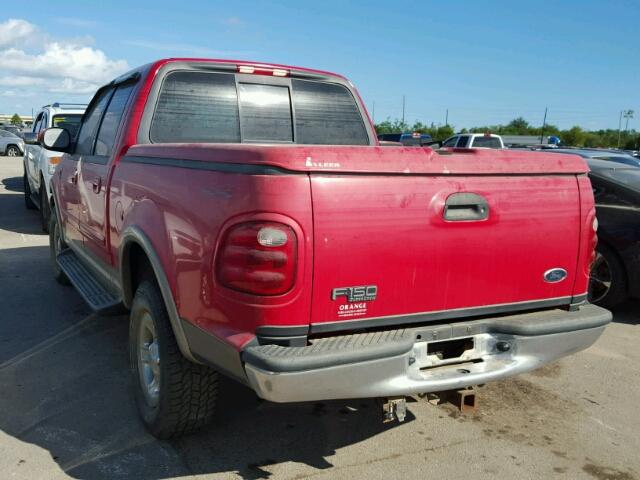 1FTRW08L11KC28406 - 2001 FORD F150 SUPER RED photo 3