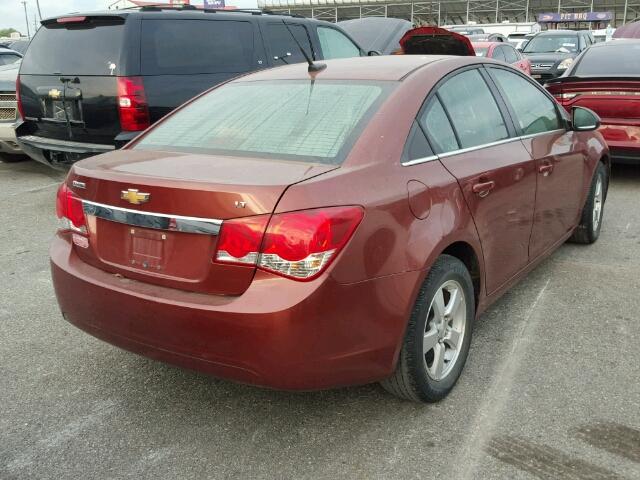 1G1PC5SB7D7204561 - 2013 CHEVROLET CRUZE LT MAROON photo 4