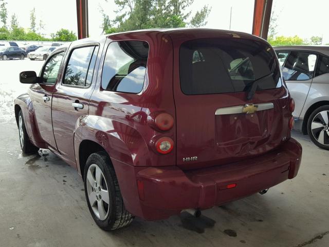 3GNDA13D16S642304 - 2006 CHEVROLET HHR LS BURGUNDY photo 3
