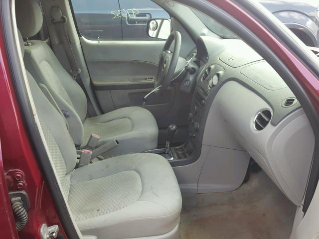 3GNDA13D16S642304 - 2006 CHEVROLET HHR LS BURGUNDY photo 5