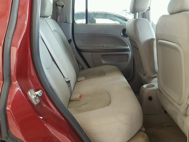 3GNDA13D16S642304 - 2006 CHEVROLET HHR LS BURGUNDY photo 6