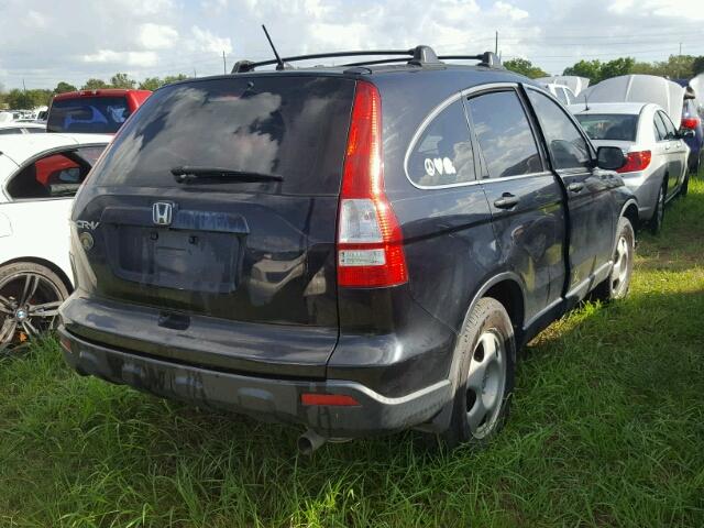 3CZRE38358G704205 - 2008 HONDA CR-V LX BLACK photo 4