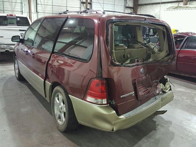 2FMDA58284BB32232 - 2004 FORD FREESTAR L MAROON photo 3