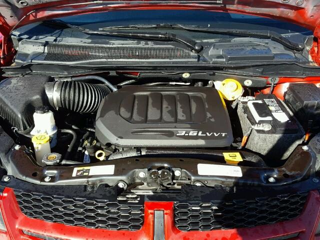 2C4RDGEG7GR223954 - 2016 DODGE GRAND CARA RED photo 7