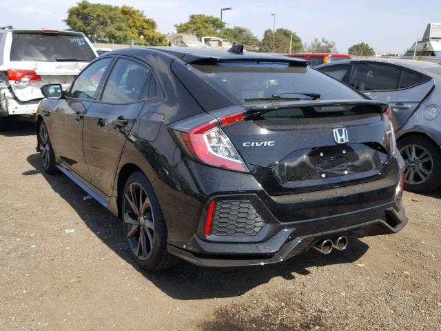 SHHFK7G48JU209865 - 2018 HONDA CIVIC SPOR BLACK photo 3