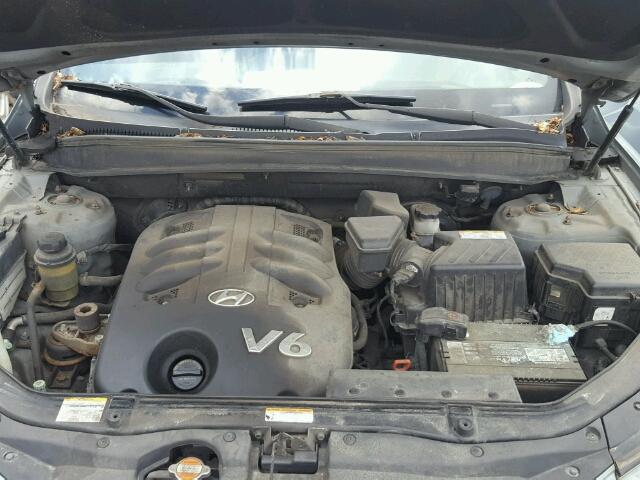 5NMSH73E88H139614 - 2008 HYUNDAI SANTA FE S SILVER photo 7