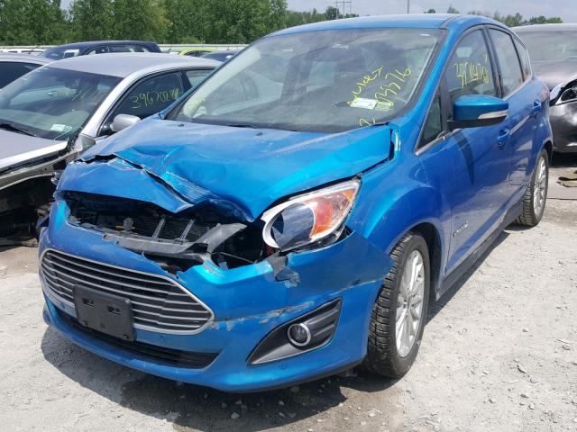 1FADP5BU1DL506943 - 2013 FORD C-MAX SEL BLUE photo 2