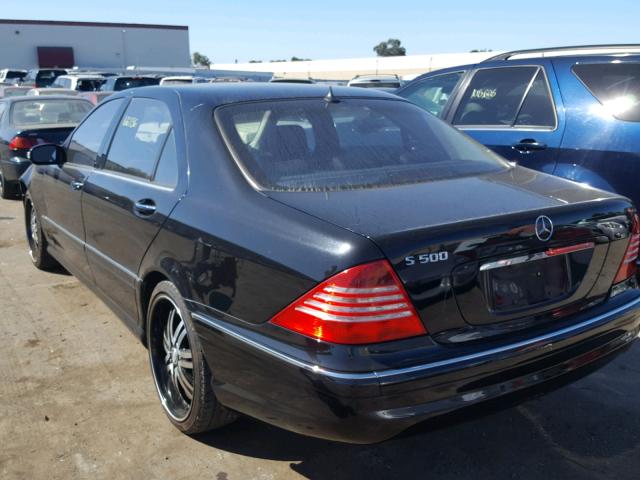 WDBNG75J66A465797 - 2006 MERCEDES-BENZ S 500 BLACK photo 3