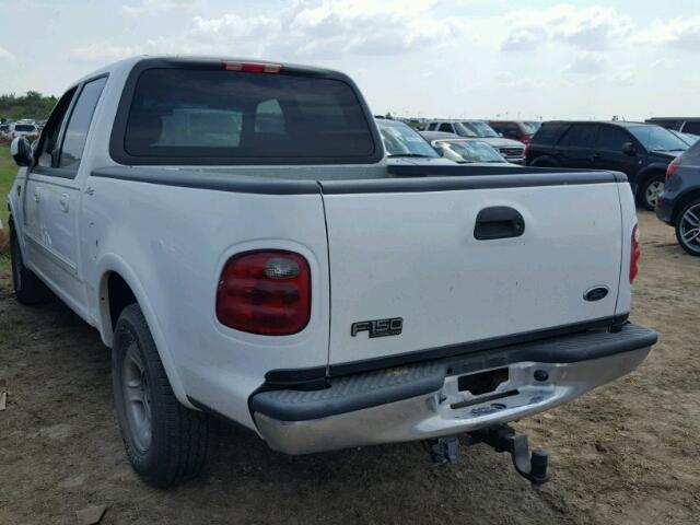 1FTRW07L92KA76832 - 2002 FORD F150 WHITE photo 3