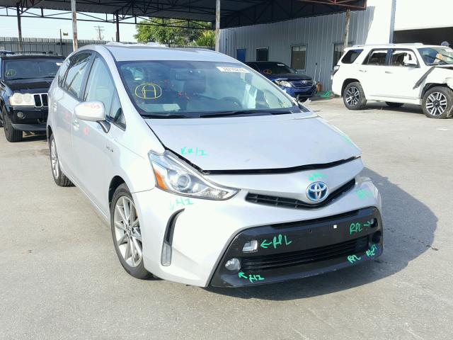 JTDZN3EU1FJ033615 - 2015 TOYOTA PRIUS V SILVER photo 1