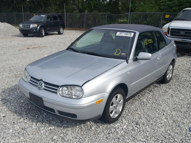 3VWDC21V12M806120 - 2002 VOLKSWAGEN CABRIO GLX 银色 照片 2