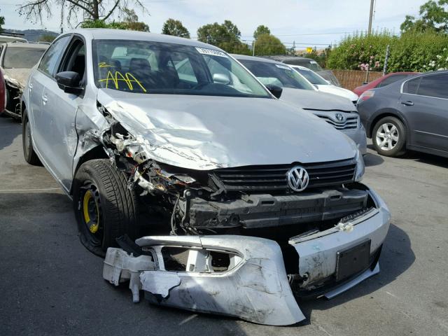 3VW2K7AJ7CM394730 - 2012 VOLKSWAGEN JETTA BASE Արծաթագույն լուսանկար 1