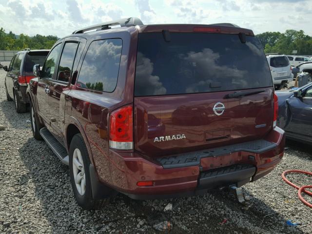 5N1BA0ND5CN622016 - 2012 NISSAN ARMADA SV RED photo 3