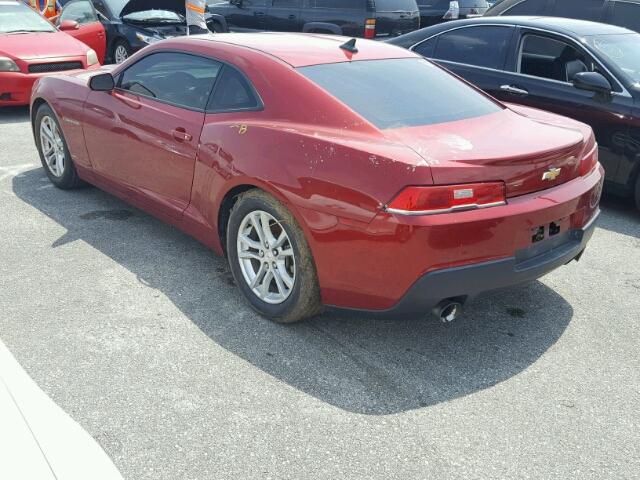 2G1FD1E34F9231076 - 2015 CHEVROLET CAMARO LT RED photo 3