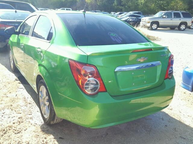 1G1JC5SH5E4240584 - 2014 CHEVROLET SONIC GREEN photo 3