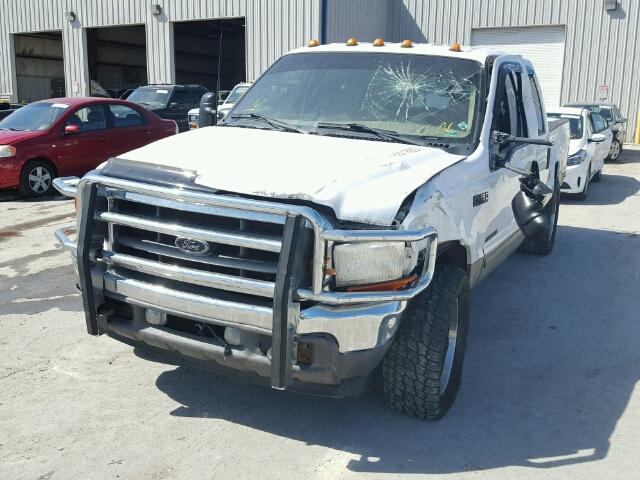 1FTNW21F41ED21546 - 2001 FORD F250 SUPER WHITE photo 2