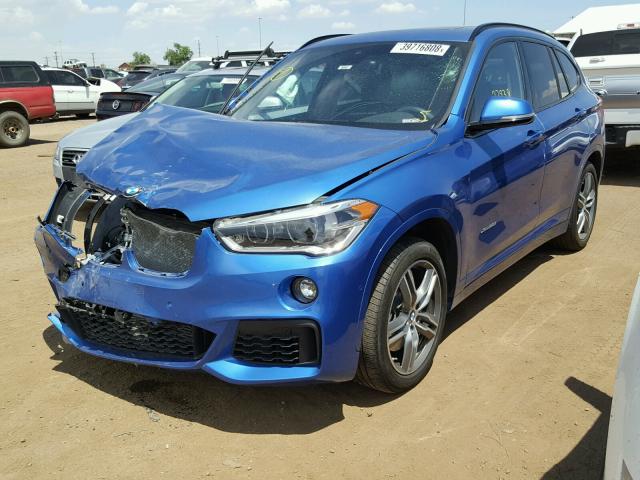 WBXHT3C30GP887668 - 2016 BMW X1 XDRIVE2 BLUE photo 2